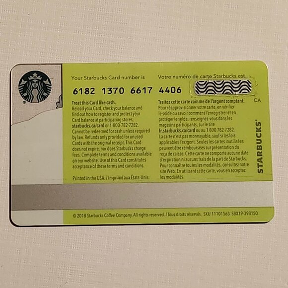 STARBUCKS GIFT CARD CANADA Moose 2018 - Picture 2 of 2